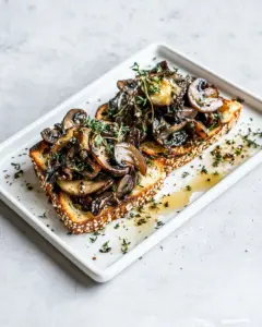 Garlic Wild Mushrooms on Toast
