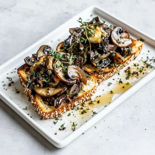Garlic Wild Mushrooms on Toast