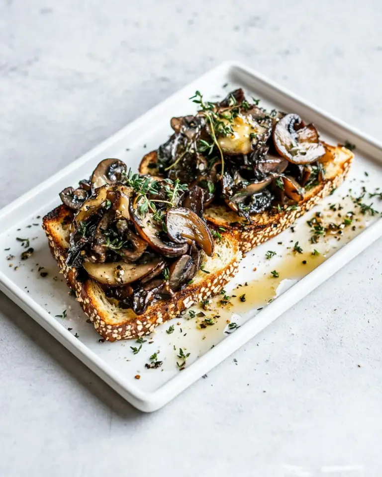 Garlic Wild Mushrooms on Toast