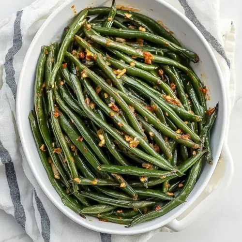 Garlicky Blistered Green Beans