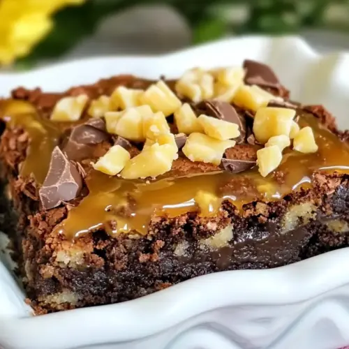 German Chocolate Caramel Brownies