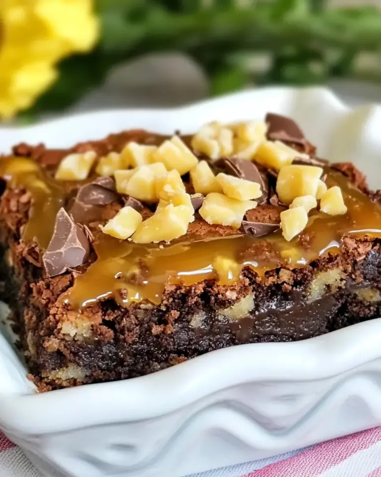 German Chocolate Caramel Brownies