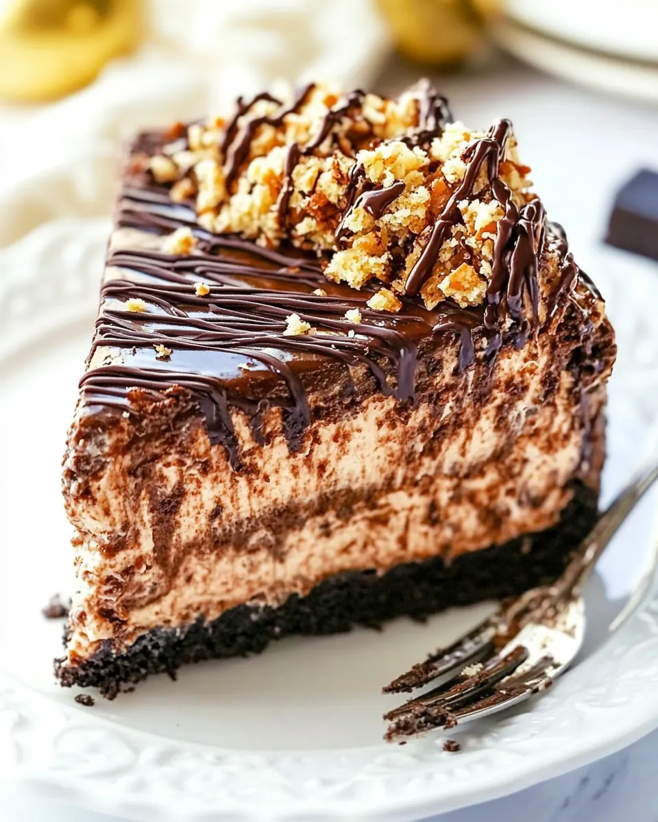 German Chocolate Cheesecake