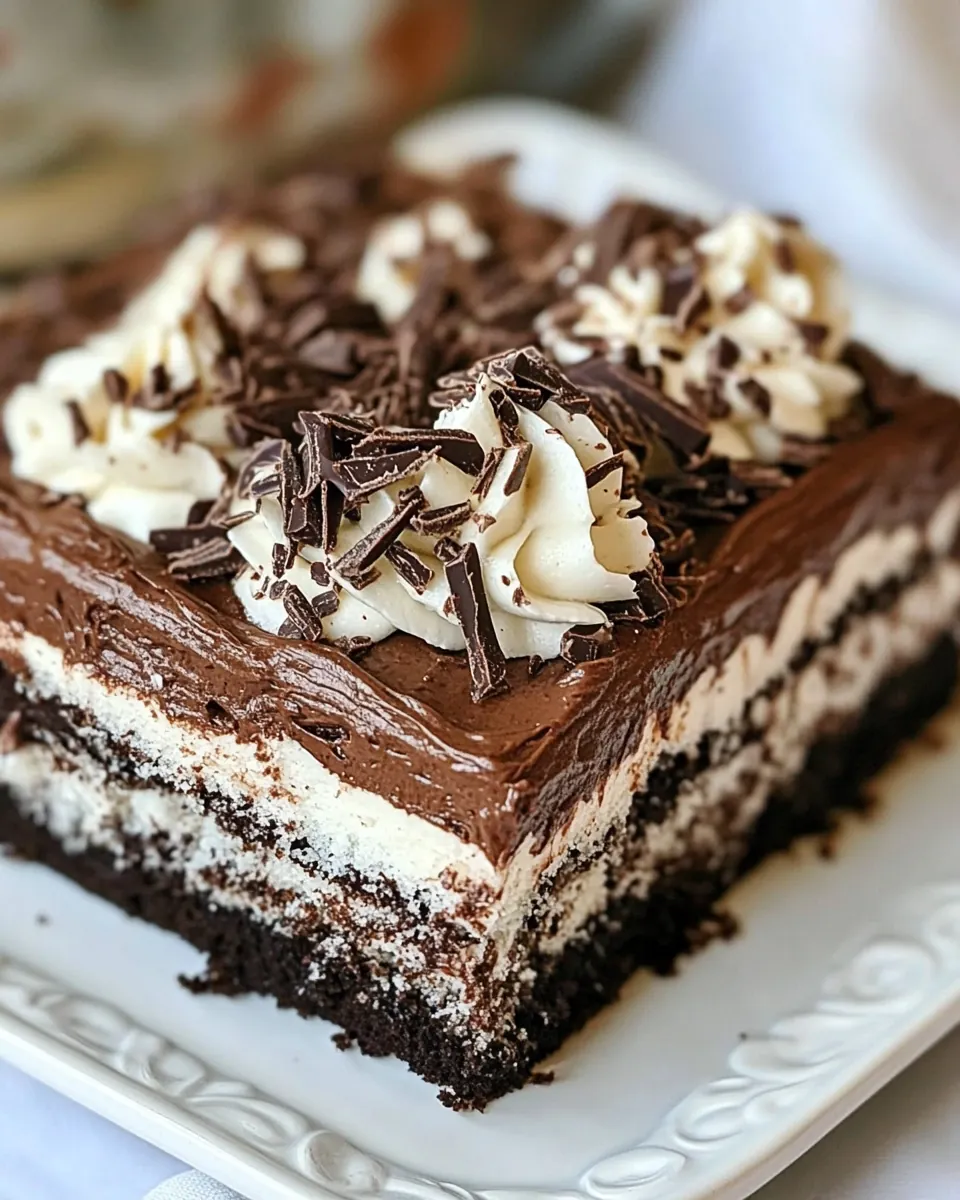 German Chocolate Poke Cake