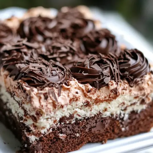 German Chocolate Poke Cake