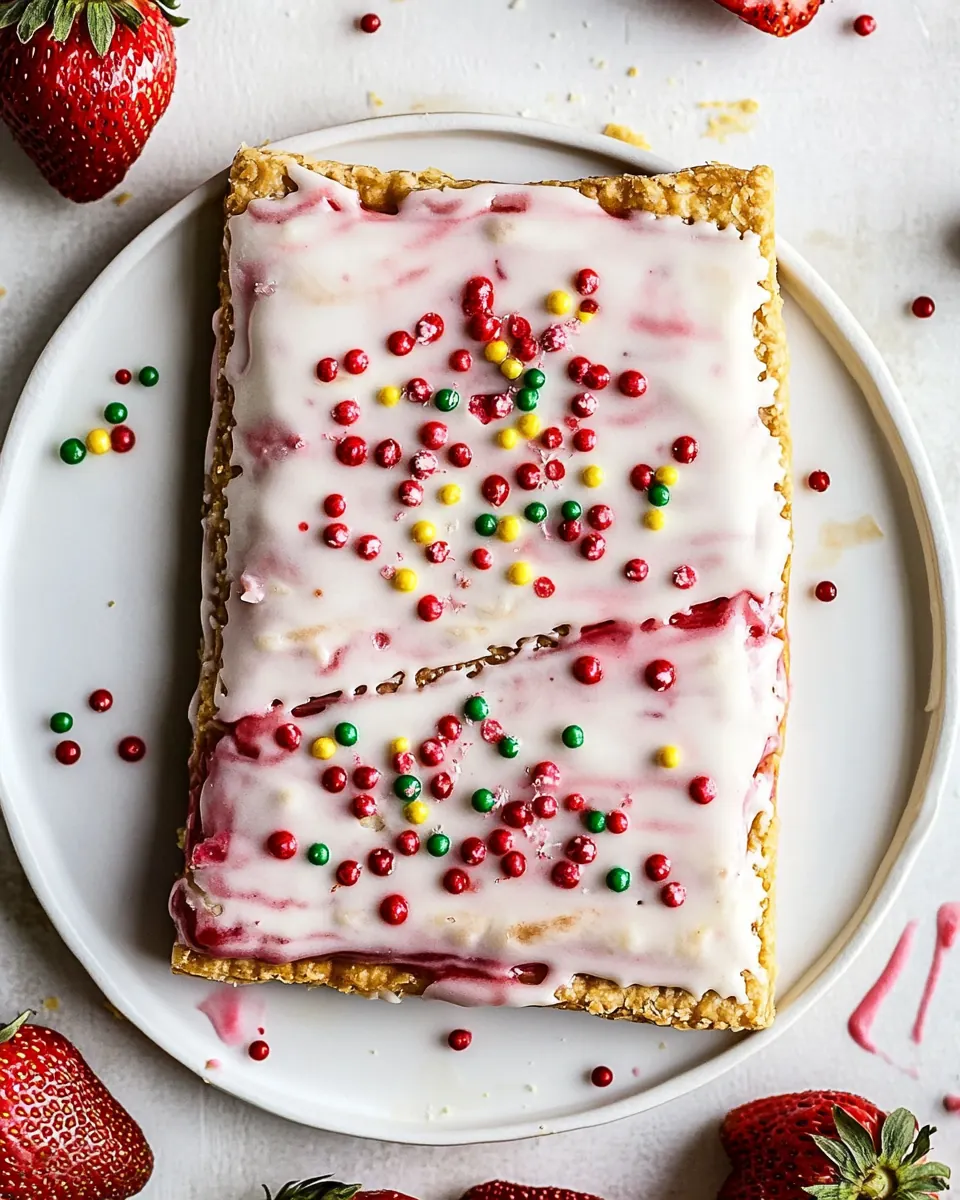 Giant Frosted Strawberry Pop Tart