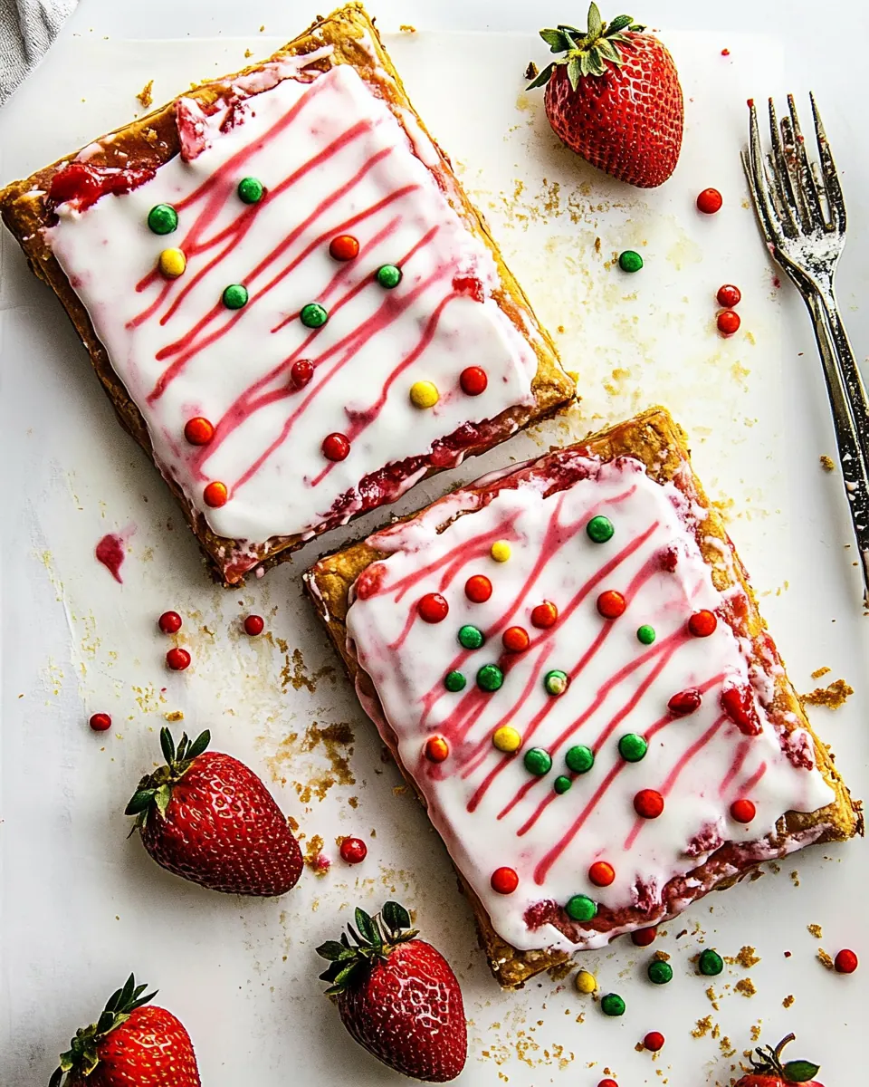 Giant Frosted Strawberry Pop Tart
