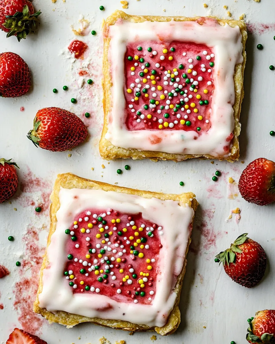 Giant Frosted Strawberry Pop Tart