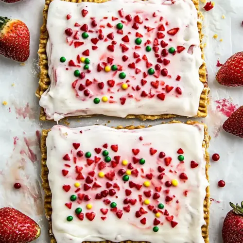 Giant Frosted Strawberry Pop Tart