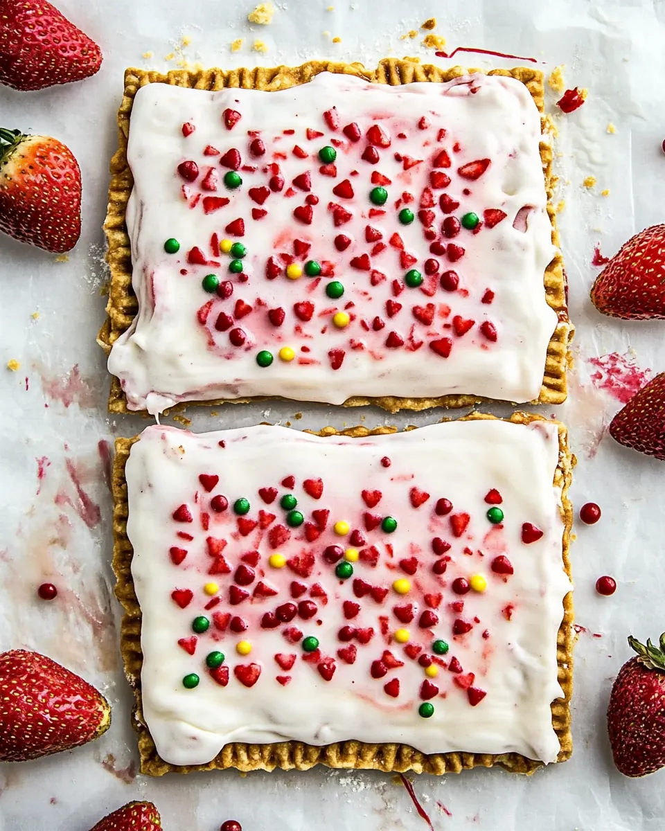 Giant Frosted Strawberry Pop Tart