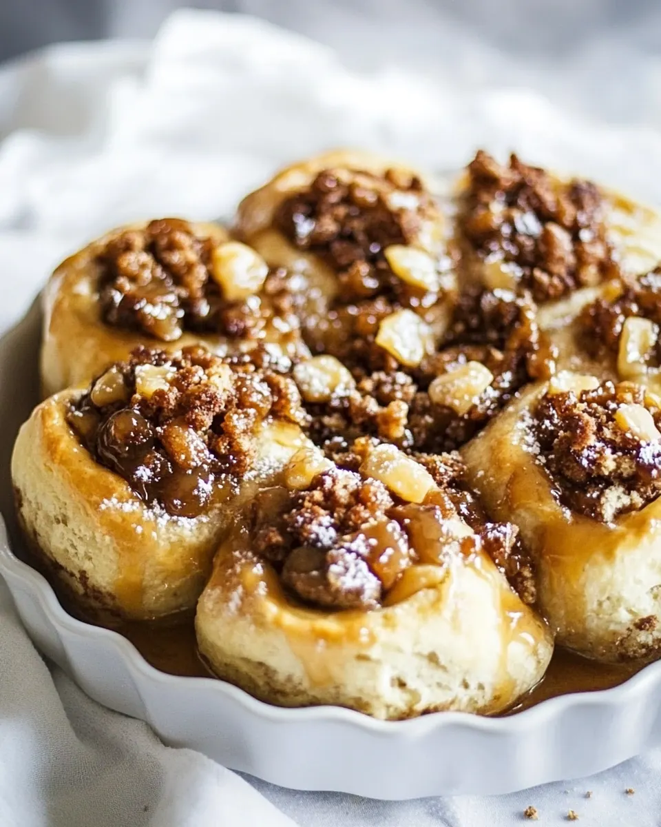 Giant Vanilla Salted Butterscotch Sticky Buns
