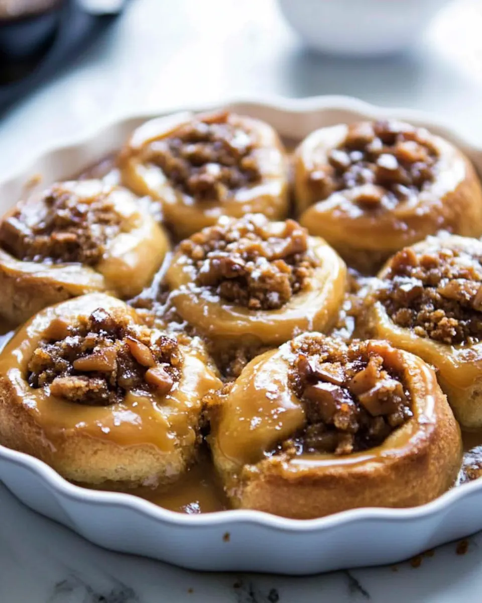 Giant Vanilla Salted Butterscotch Sticky Buns