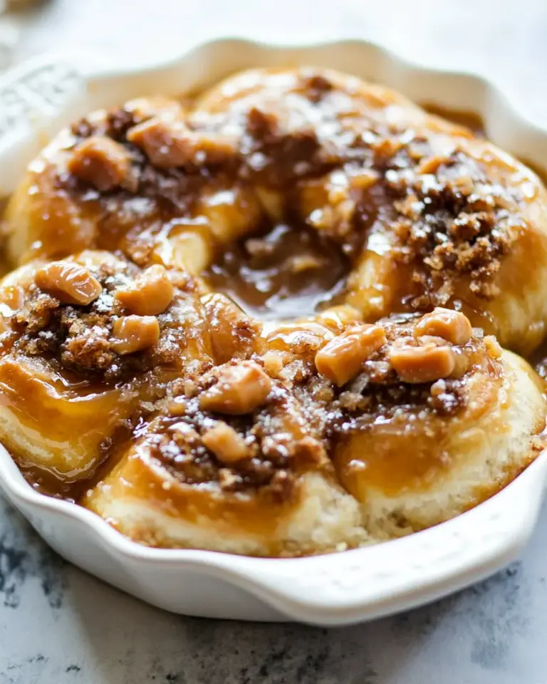Giant Vanilla Salted Butterscotch Sticky Buns