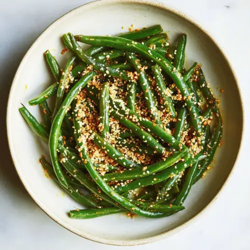 Ginger Miso Green Beans