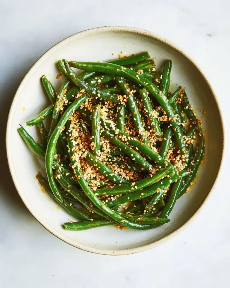 Ginger Miso Green Beans