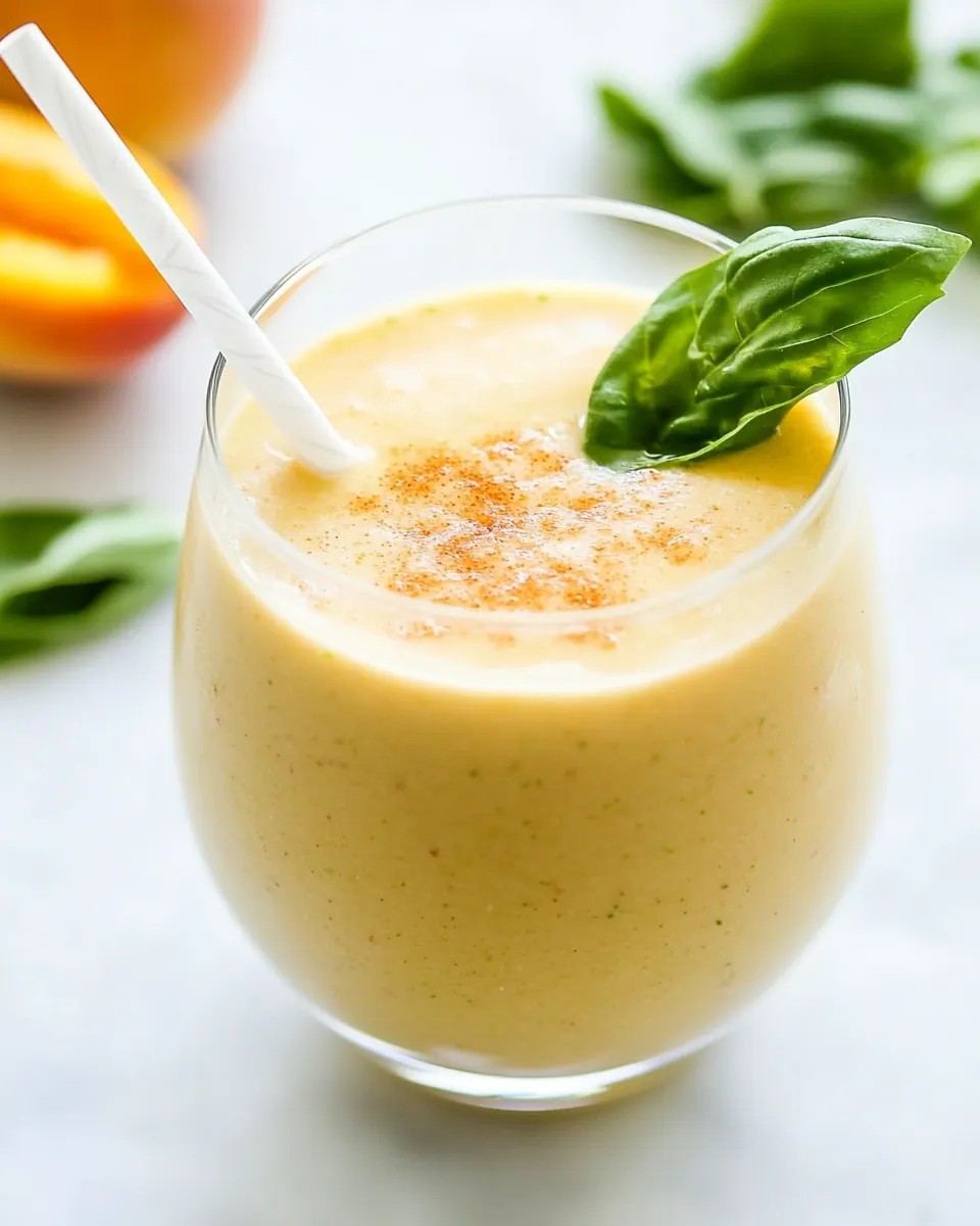 Ginger Peach Detox Smoothie