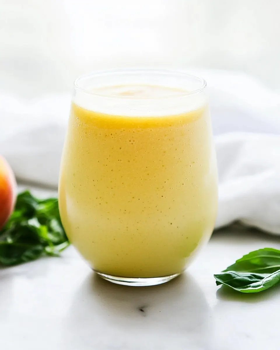 Ginger Peach Detox Smoothie