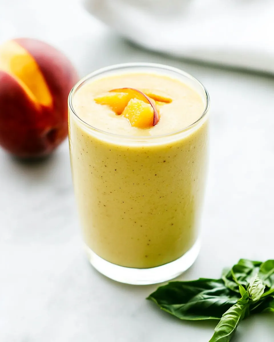 Ginger Peach Detox Smoothie