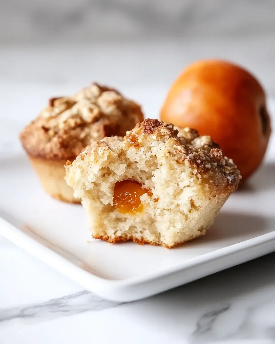 Ginger Persimmon Scone Muffins
