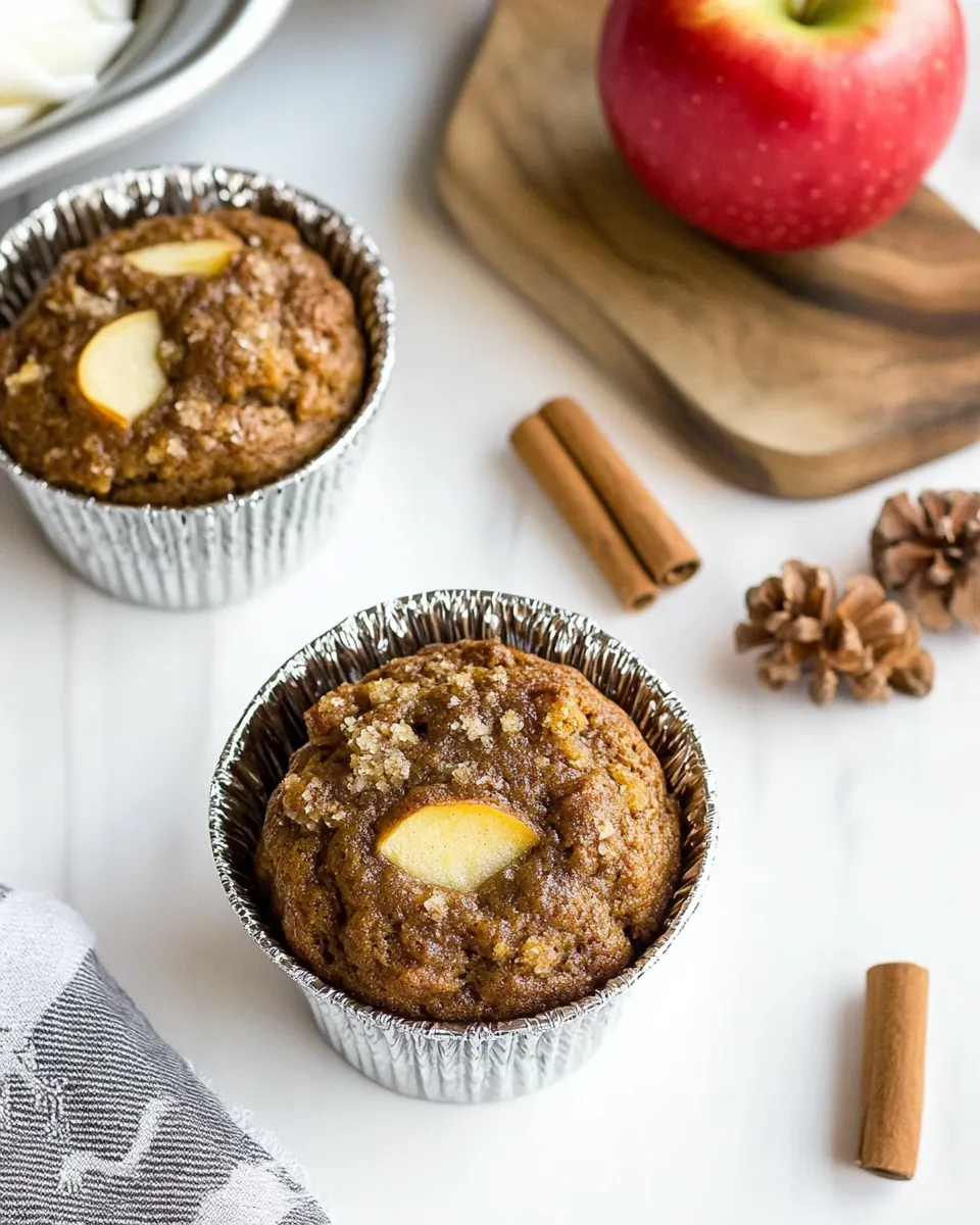 Gingerbread Apple Muffins
