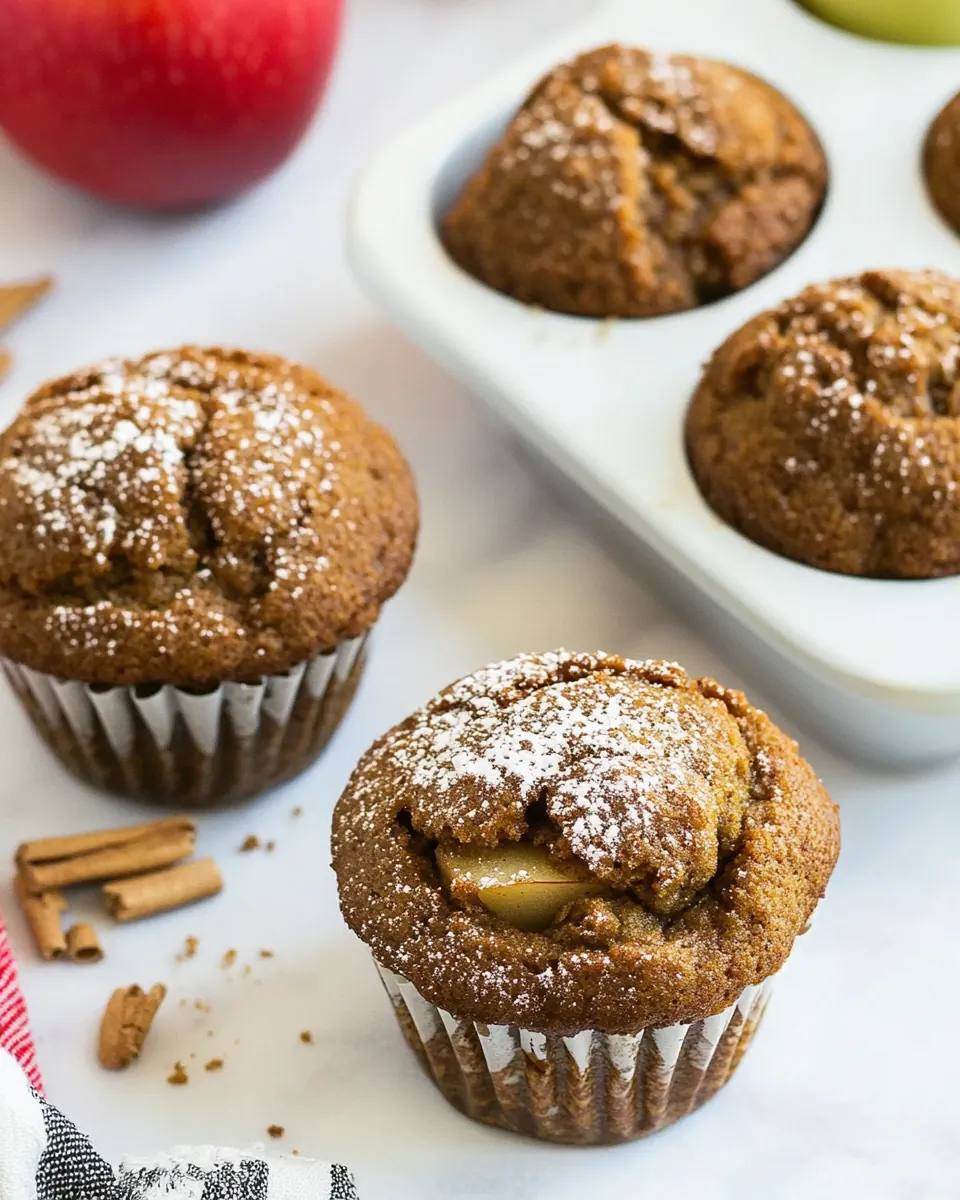 Gingerbread Apple Muffins