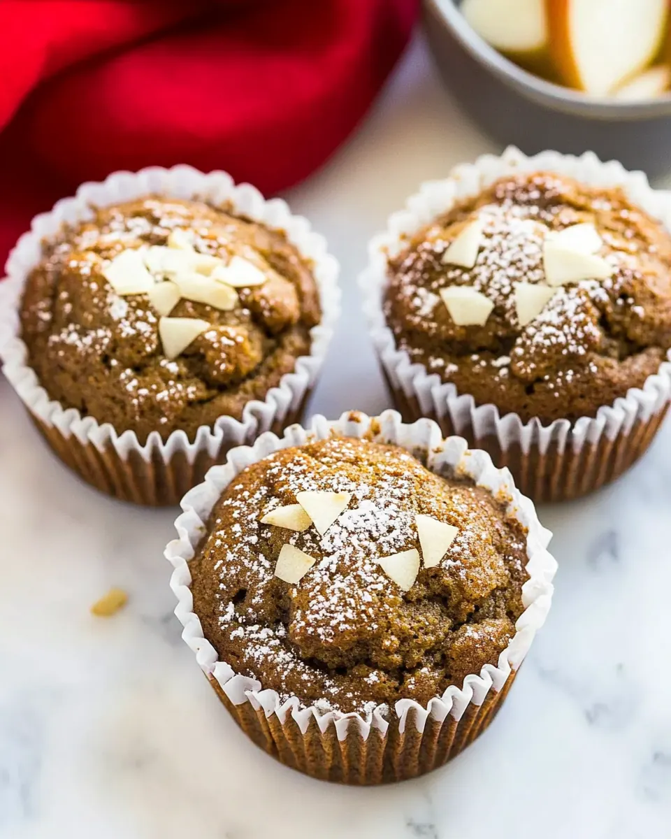 Gingerbread Apple Muffins