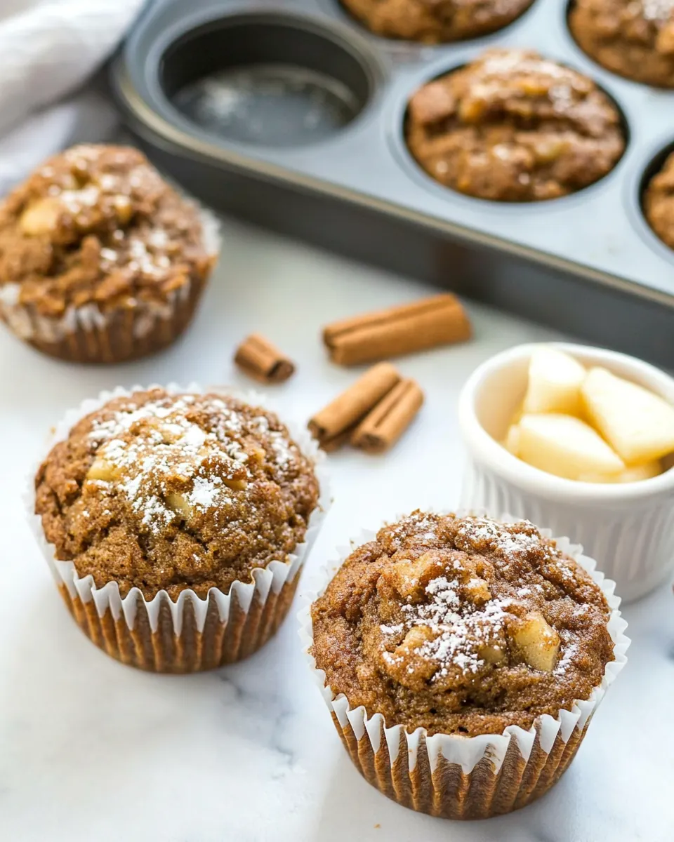 Gingerbread Apple Muffins