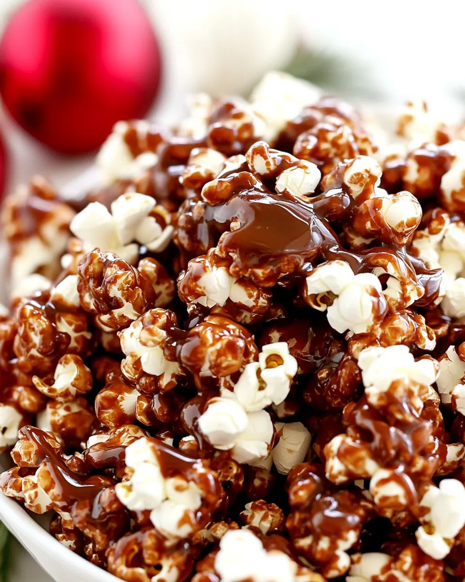Gingerbread Caramel Popcorn