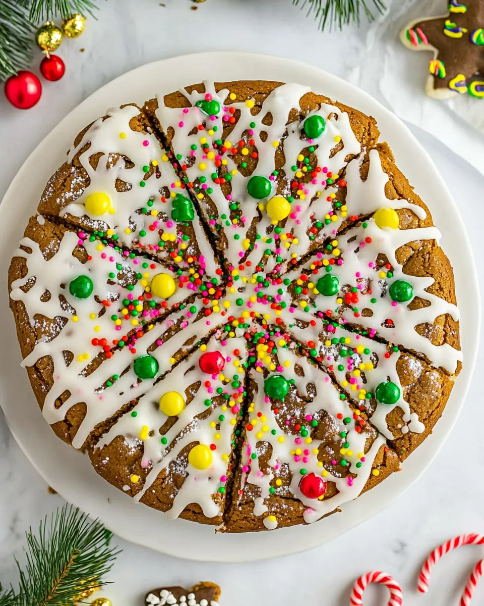 Gingerbread Cookie Cake
