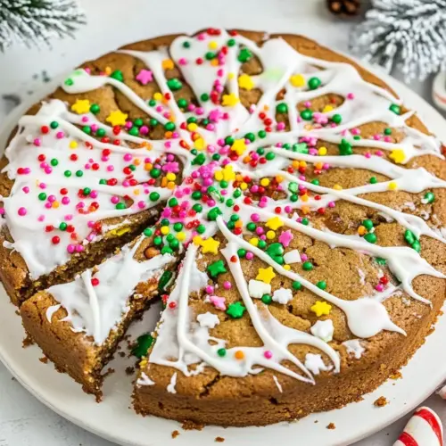 Gingerbread Cookie Cake