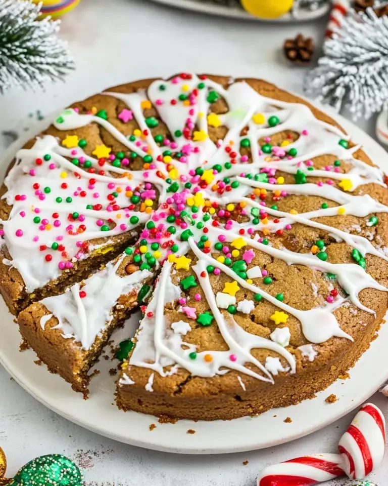 Gingerbread Cookie Cake