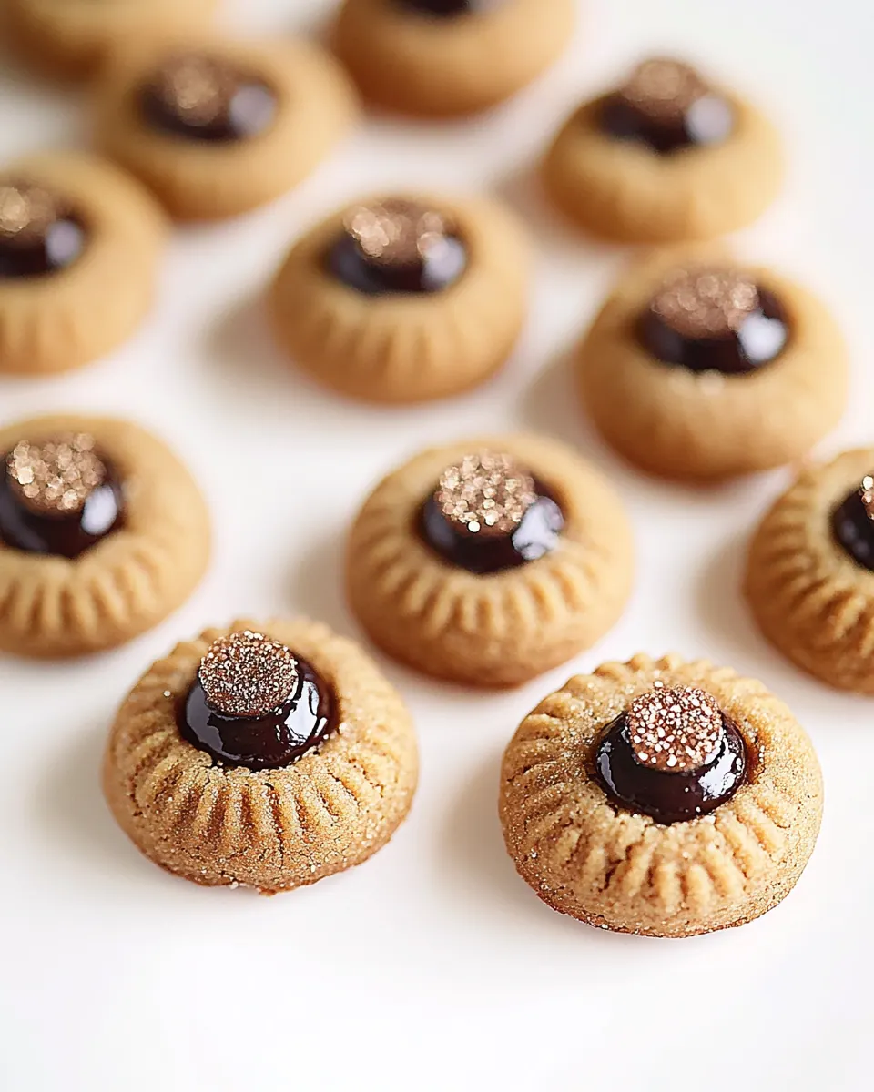 Gingerbread Thumbprint Cookies