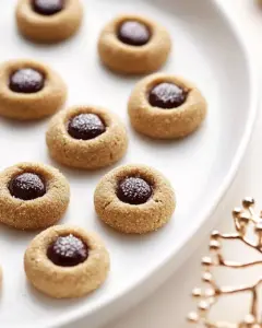 Gingerbread Thumbprint Cookies