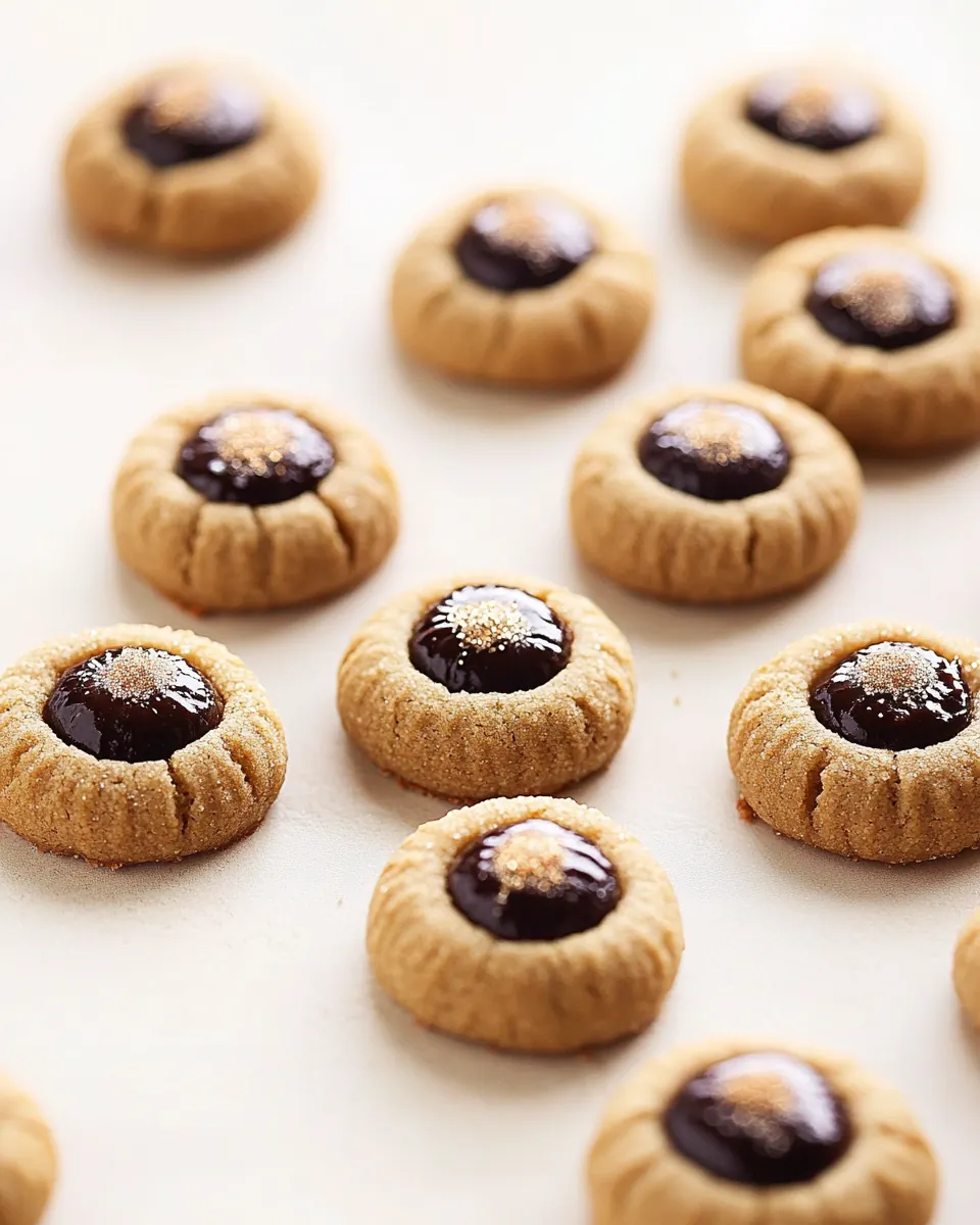 Gingerbread Thumbprint Cookies