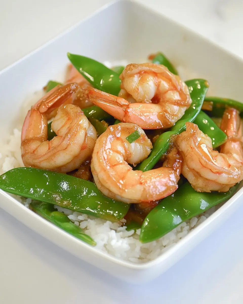 Gingered Stir Fry with Shrimp and Snow Peas