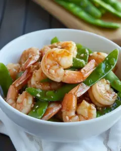 Gingered Stir Fry with Shrimp and Snow Peas