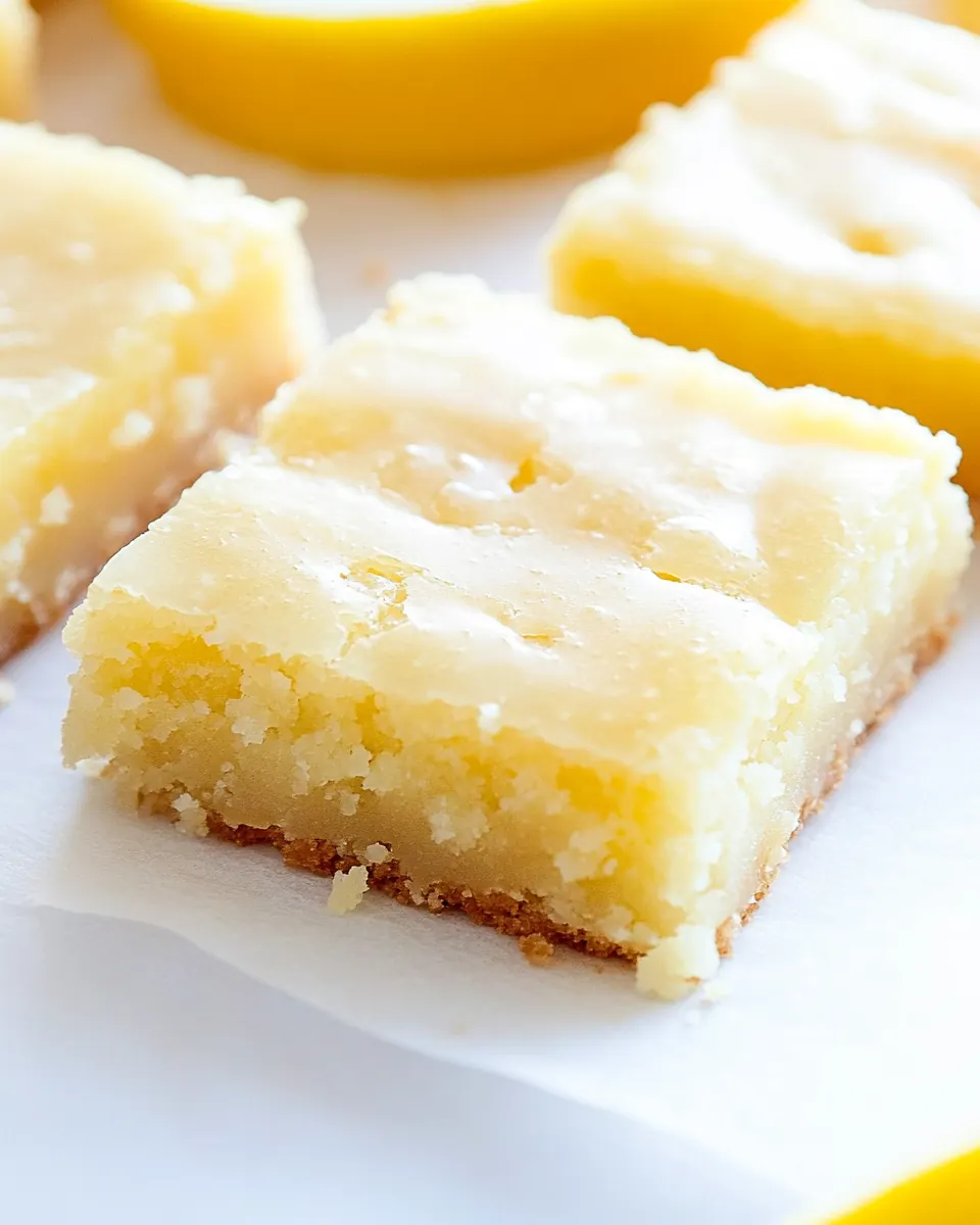 Glazed Lemon Brownies