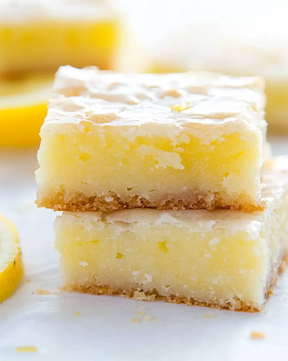 Glazed Lemon Brownies