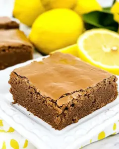 Glazed Lemon Brownies