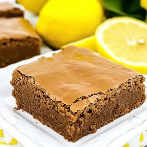 Glazed Lemon Brownies