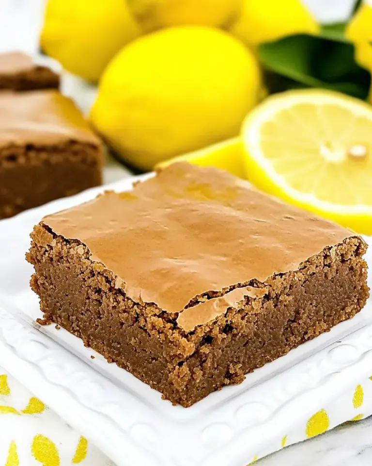 Glazed Lemon Brownies