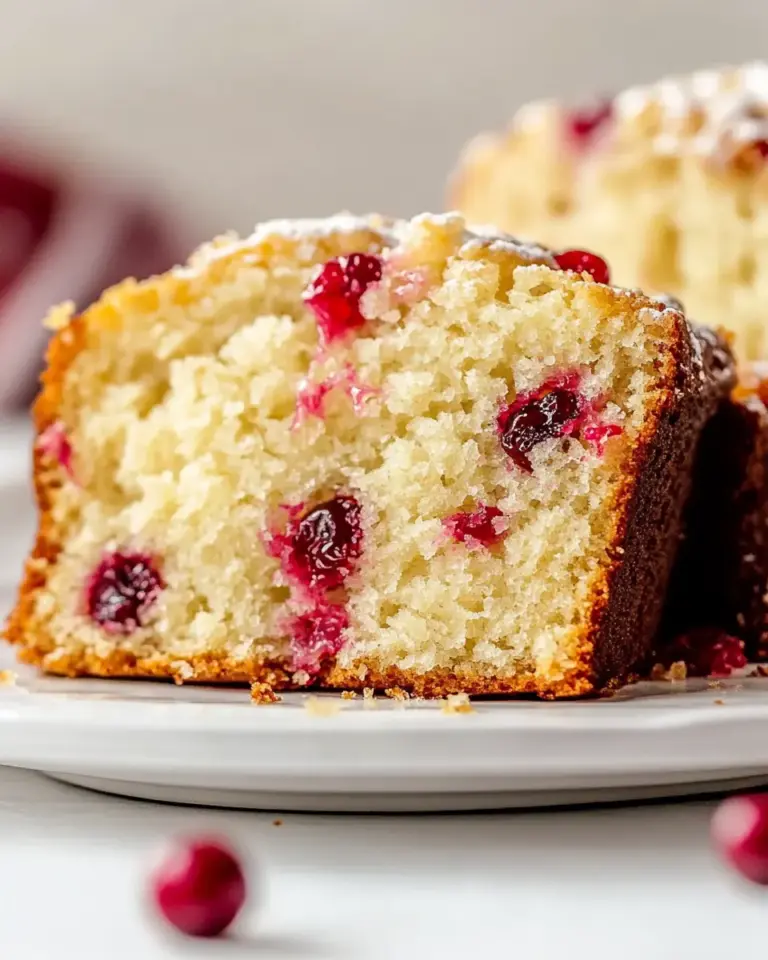 Glazed Lemon Cranberry Bread