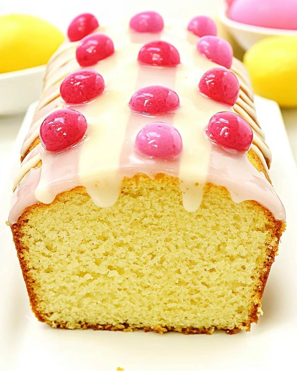 Glazed Lemon Easter Loaf Cake