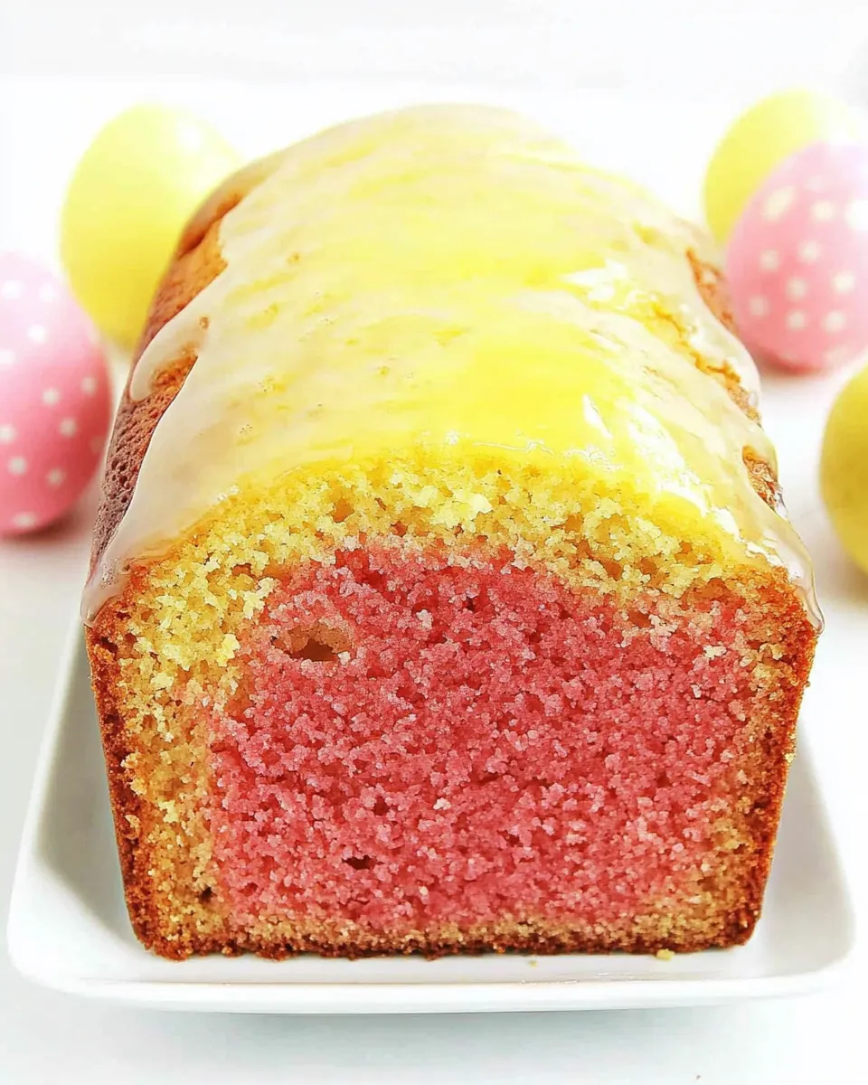 Glazed Lemon Easter Loaf Cake