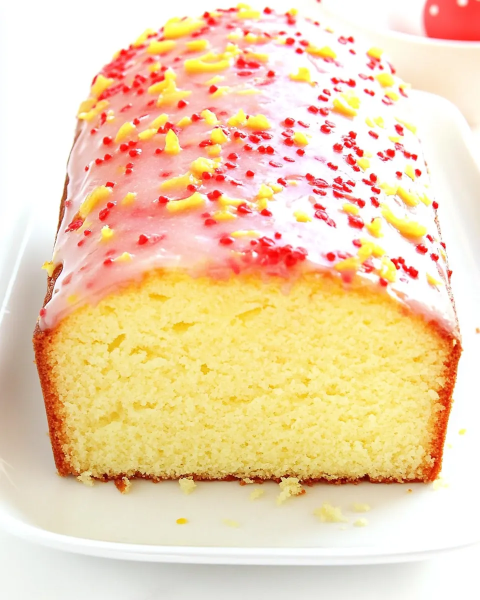 Glazed Lemon Easter Loaf Cake