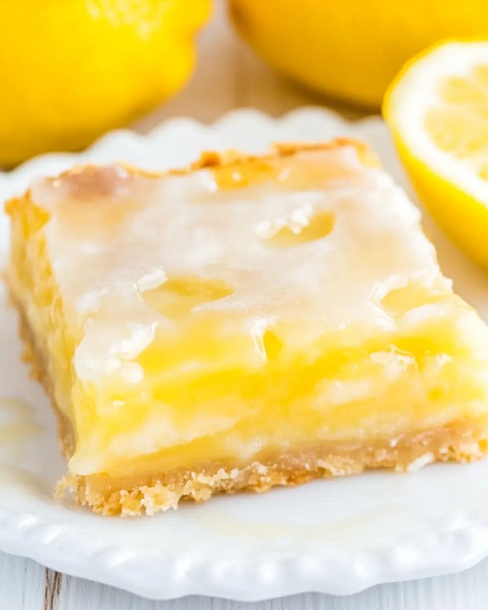 Glazed Lemon Pie Bars