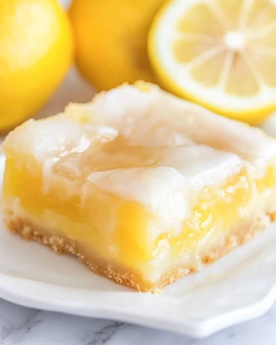 Glazed Lemon Pie Bars