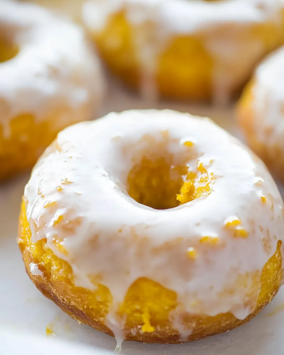 Glazed Pumpkin Donuts