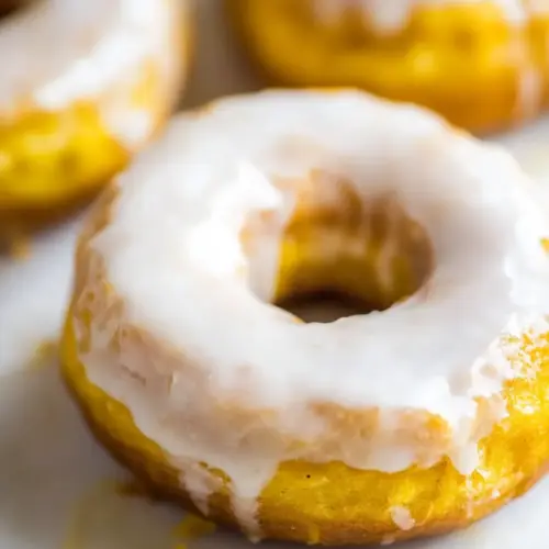 Glazed Pumpkin Donuts