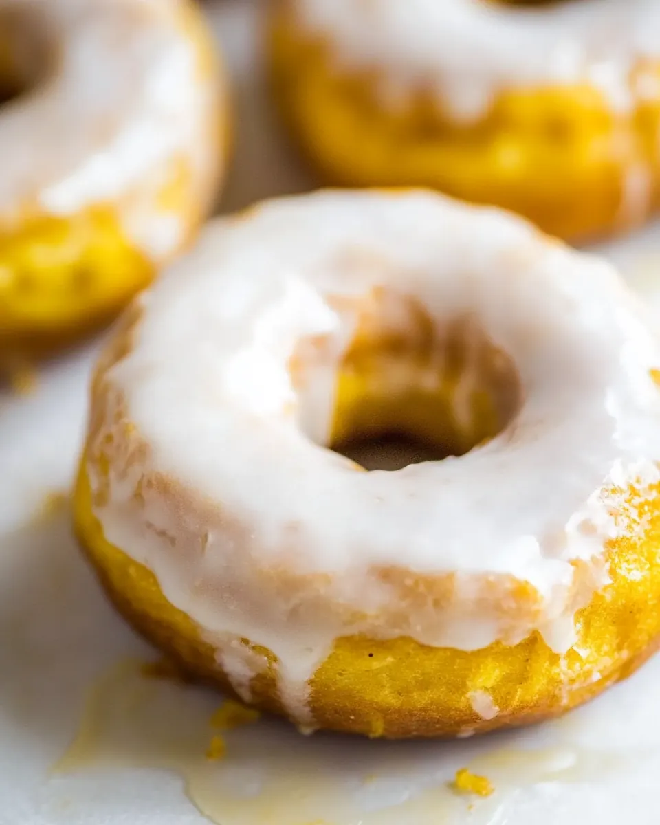 Glazed Pumpkin Donuts